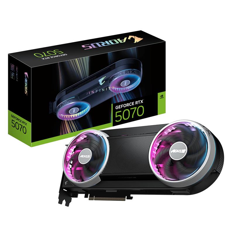 GIGABYTE AORUS GeForce RTX 5070 INFINITY GDDR7 Triple Fans