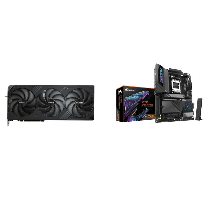 GIGABYTE GeForce RTX 5090 WINDFORCE OC + GIGABYTE X870E AORUS PRO Motherboard