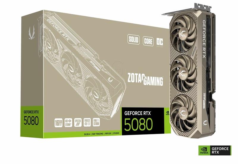 ZOTAC GAMING GeForce RTX 5080 SOLID CORE OC Édition 20e anniversaire