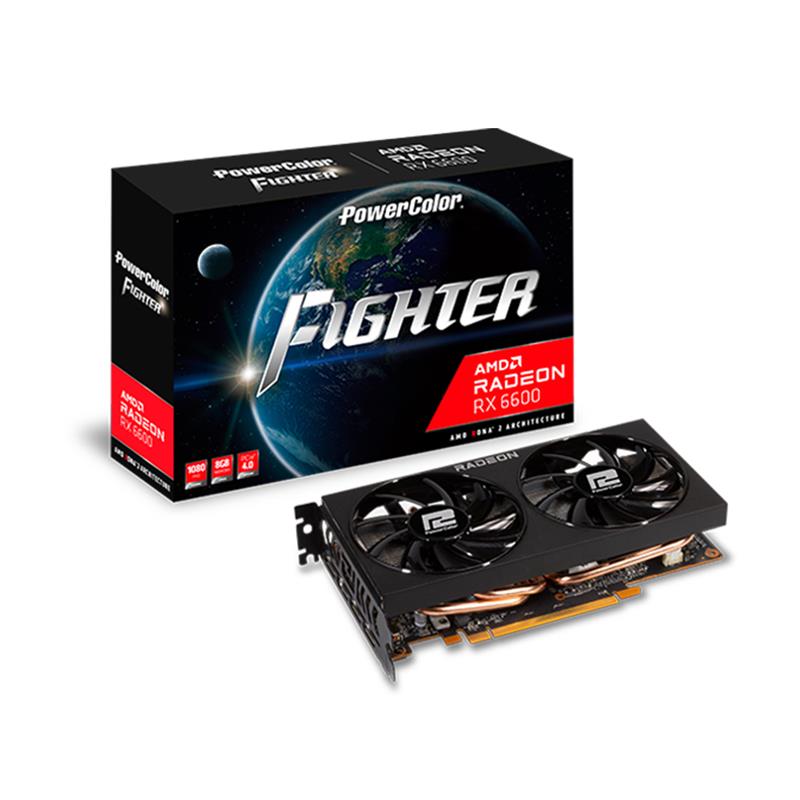 PowerColor Fighter AMD Radeon RX 6600 8GB GDDR6 Graphics Card