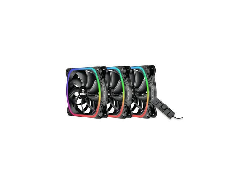 ENERMAX SquA RGB fan 120mm Black 3pk