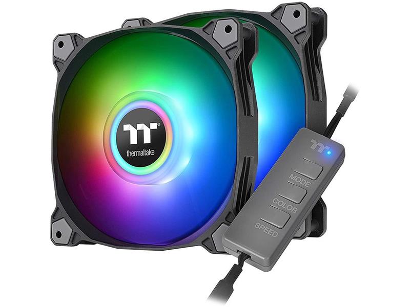 THERMALTAKE (Pure Duo 14) - Ventilateurs de radiateur ARGB (x2) noir(Open Box)