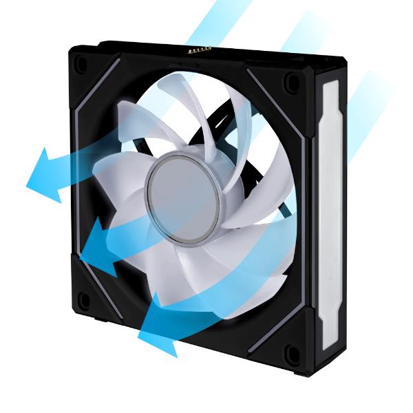 LIAN LI Uni Fan SL-INF 120 Reverse Blade 120mm Case Fan, Single