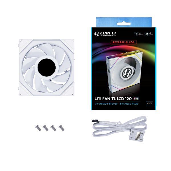 LIAN LI Uni Fan TLLCD120 Reverse White, Single Pack - Canada