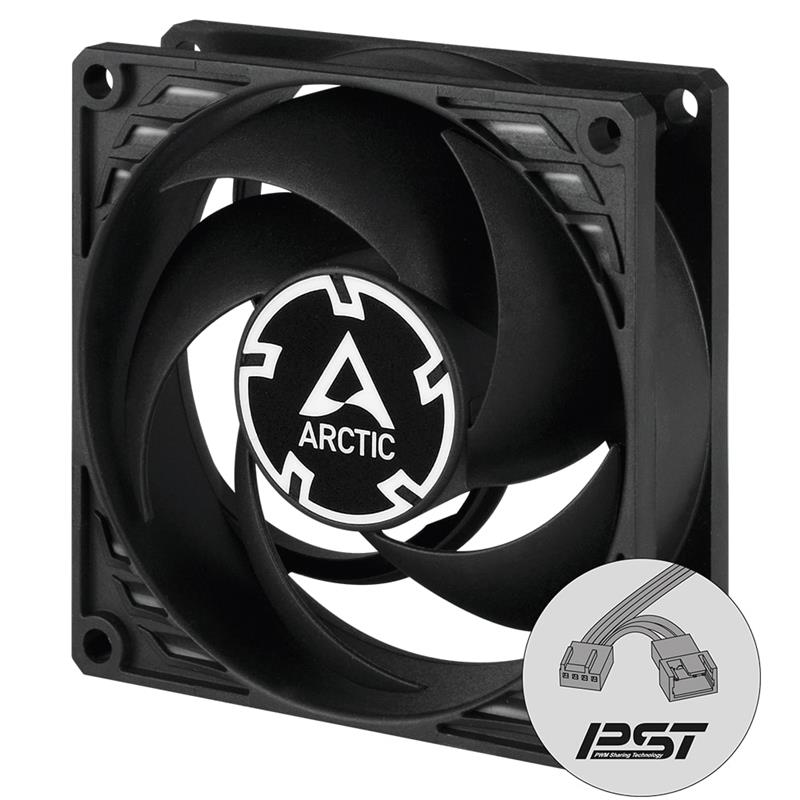 ARCTIC COOLING P8 P8 PWM PST Case Fan  Black(Open Box)