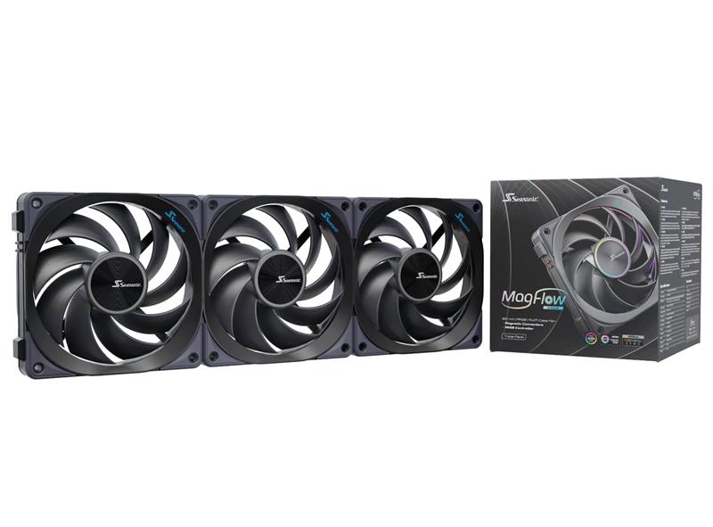 Seasonic Magflow 120 Ventilateur de boîtier ARVB, Paquet de 3