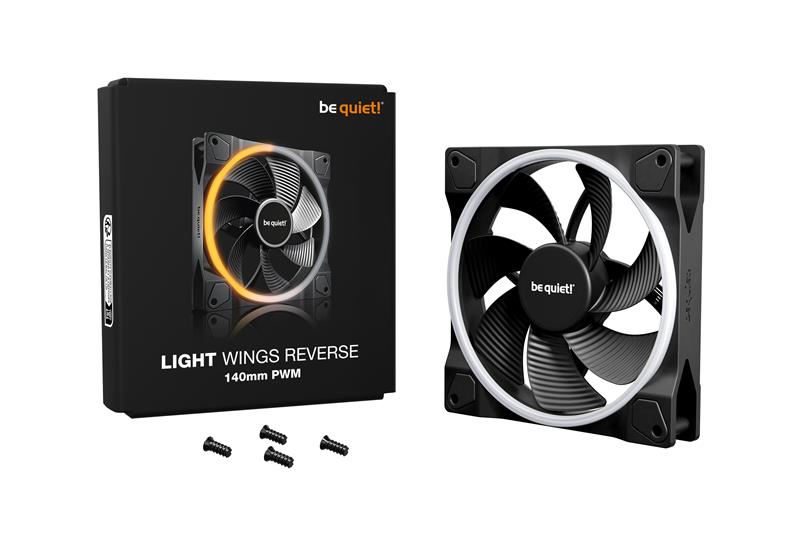 be quiet! Light Wings 140mm PWM Reverse Black - Canada Computers