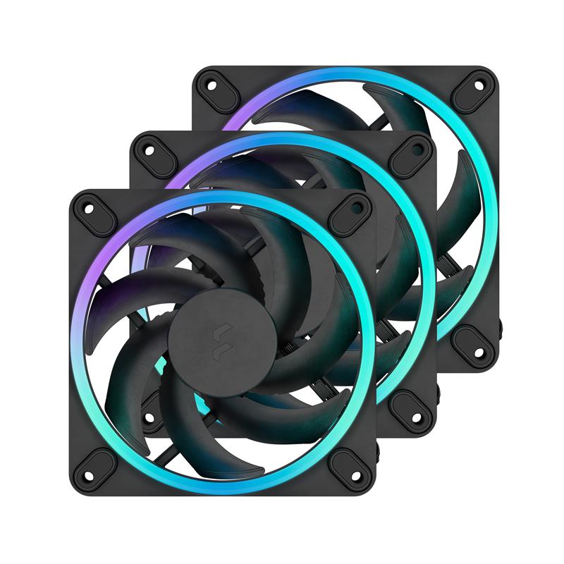 Fractal Design Momentum 12 RGB PWM Black 120 mm  ARGB LED FDB (3-pack