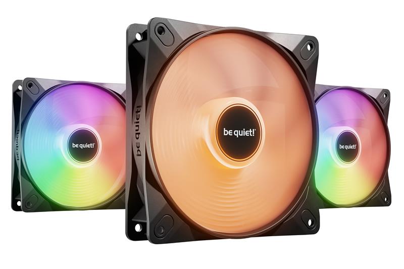 be quiet! Light Wings LX 120mm PWM High-speed ARGB Case Fan, Black, 3