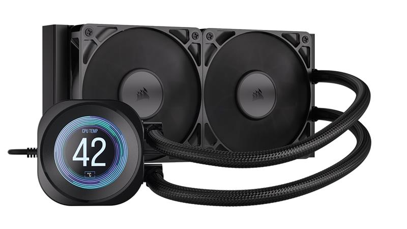 CORSAIR CORSAIR NAUTILUS 240 LCD 240 mm Refroidisseur liquide Noir