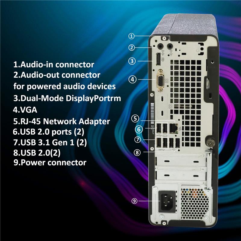 HP ProDesk Renewed Desktop i5-8600, 16GB, 1TB, Wi-Fi, Win11 Pro