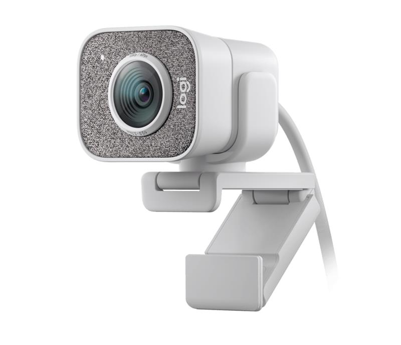 LOGITECH StreamCam Webcam, Full HD 1080p resolution at 60 fps (White)