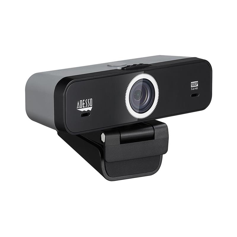 ADESSO Cybertrack K1 1080P HD Fixed Focus USB Webcam