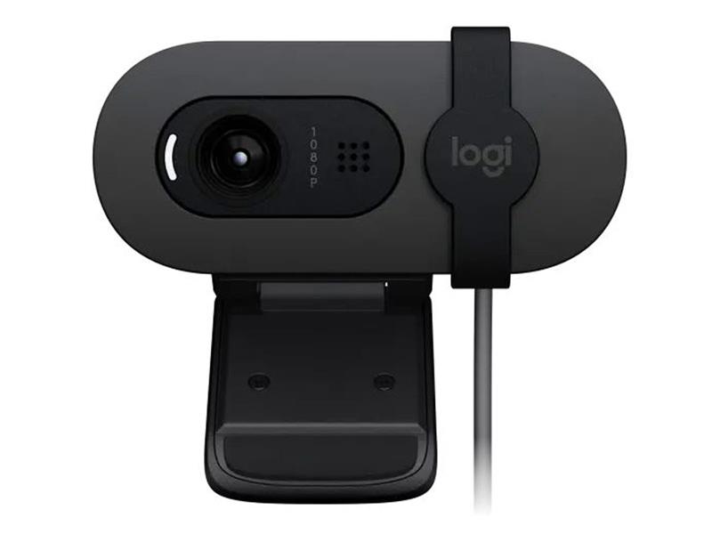 LOGITECH Brio 100 Webcam, HD 1080P, Graphite(Open Box)