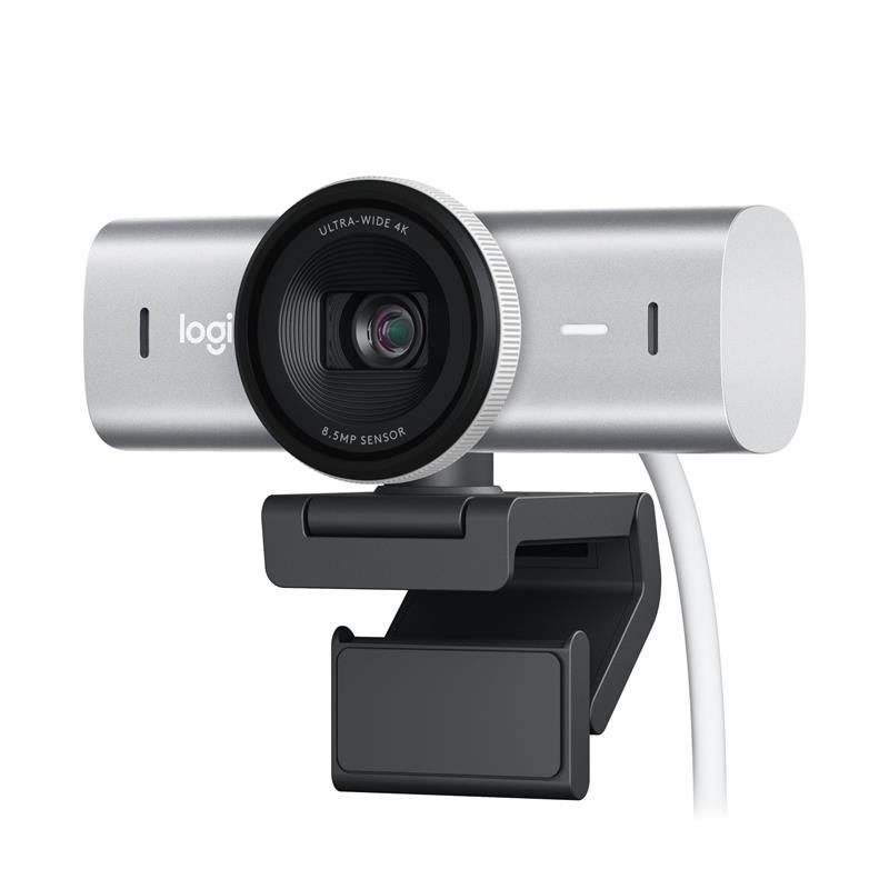 LOGITECH MX Brio Ultra HD 4k Webcam, Gris pâle(Open Box)