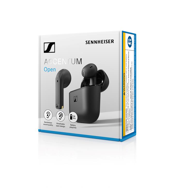 SENNHEISER ACCENTUM Open Open-Ear Wireless Earbuds, Black - Canada