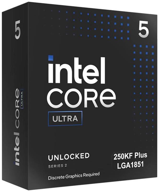 Intel Core Ultra 5 250KF Plus 125W 18 (6P+12E) core CPU