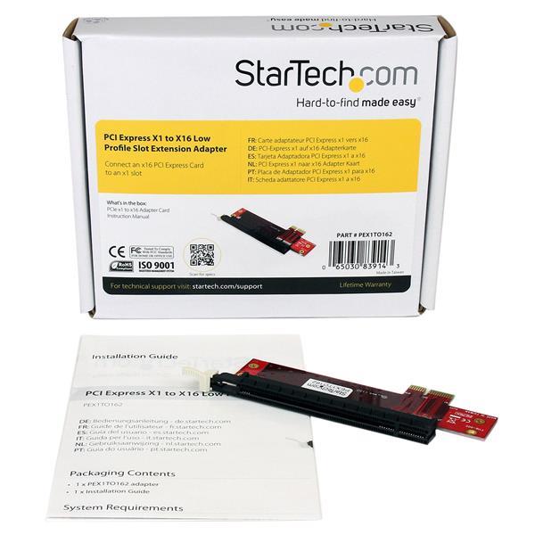 StarTech.com (PEX1TO162) Adaptateur Riser Card