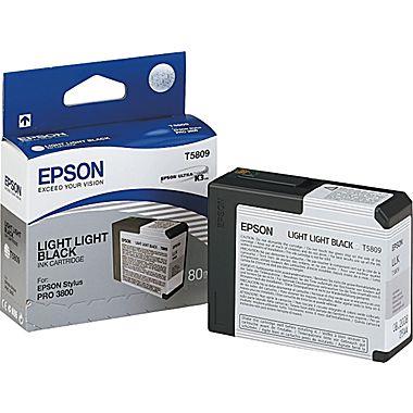 Epson (UltraChrome K3 / T5809) - Cartouche d'encre noire très claire pour imprimantes Epson  (T580900)