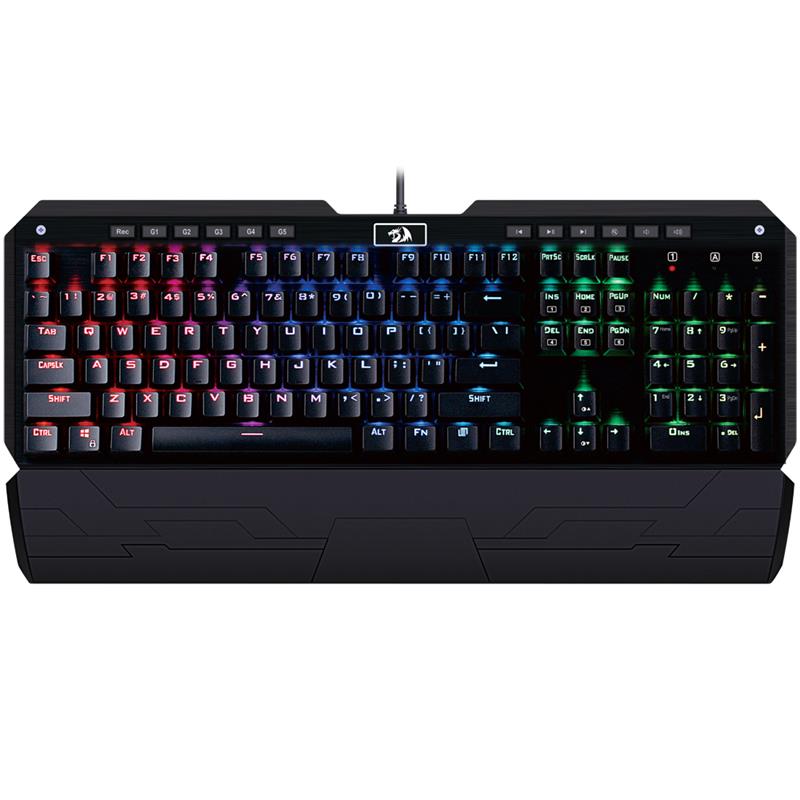Redragon RGB LED Backlit Mechanical Keyboard Blue Indrah K555