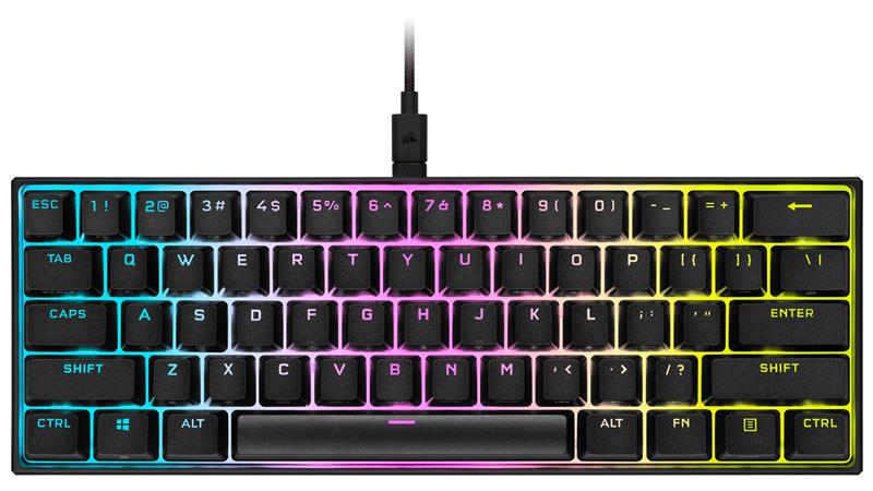 CORSAIR K65 RGB MINI 60% Mechanical Keyboard - Cherry MX Speed Switch(Open Box)