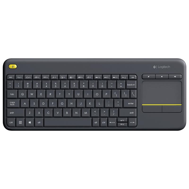LOGITECH K400 Plus Wireless Touch Keyboard – Black