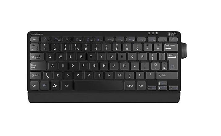 Number Slide Compact Keyboard w/ Retractable Number Pad, Bluetooth