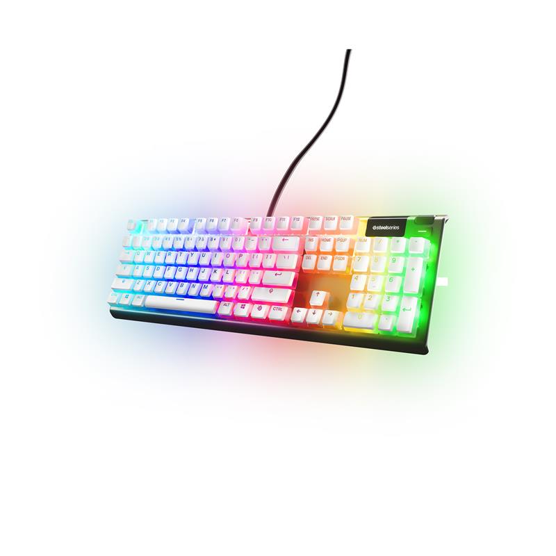 SteelSeries PrismCaps WHT – Double Shot Pudding-style Keycaps(Open Box)