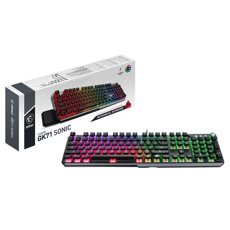 MSI VIGOR GK71 SONIC Gaming Keyboard - Red Switch