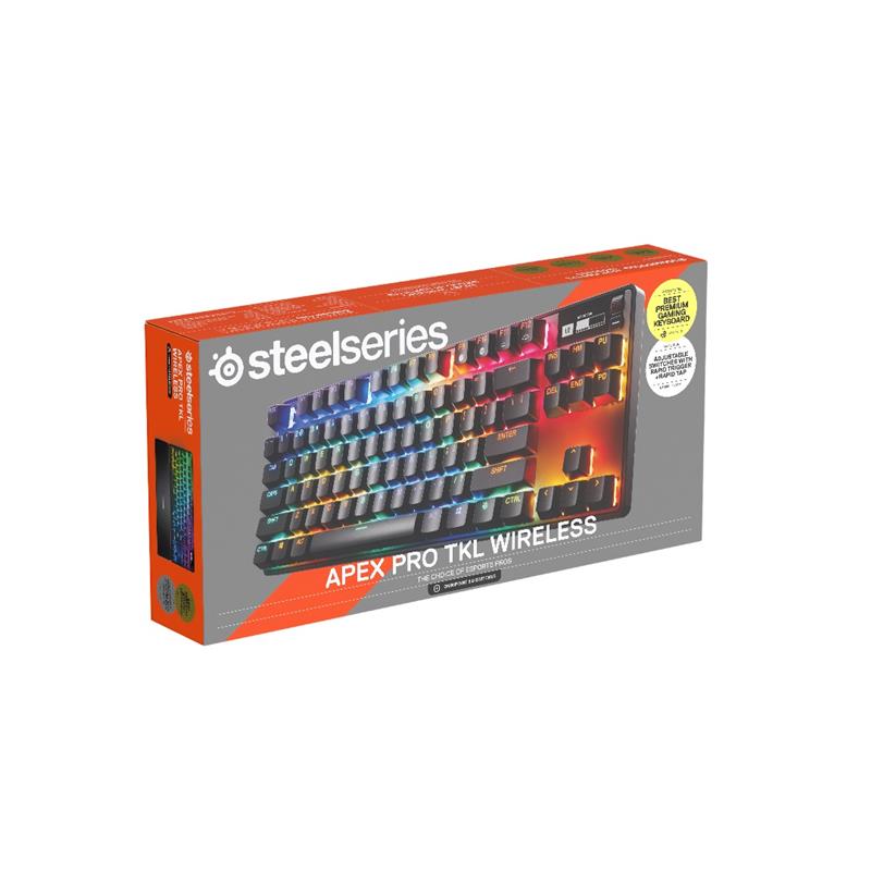 STEELSERIES- Apex Pro TKL Wireless Gen 3 Gaming Keyboard- Black