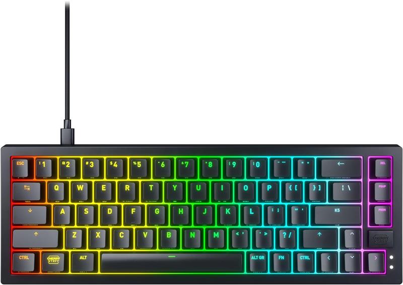 CHERRY XTRFY K5V2 Compact 65% Gaming Keyboard, Black(Open Box)