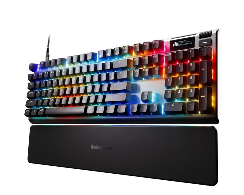 STEELSERIES Apex Pro Gen 3 Full Size Gaming Keyboard, Black