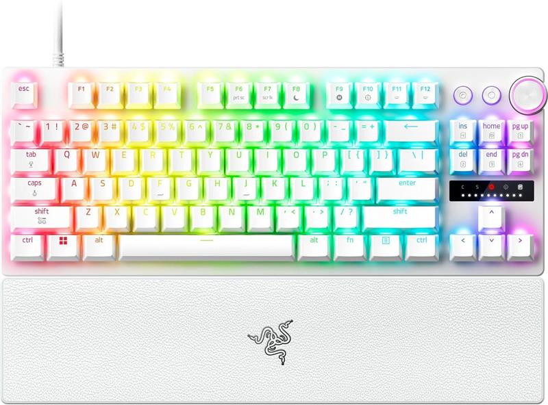 RAZER Huntsman V3 Pro TKL (80 %) Clavier de jeu, Blanc(Open Box)