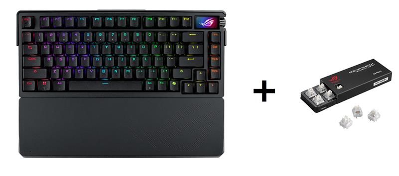 Achetez Asus Azoth Extreme Clavier 75 % (Interrupteurs Storm) + Obtenez un paquet de Asus ROG NX Interrupteurs Snow (10 pièc...