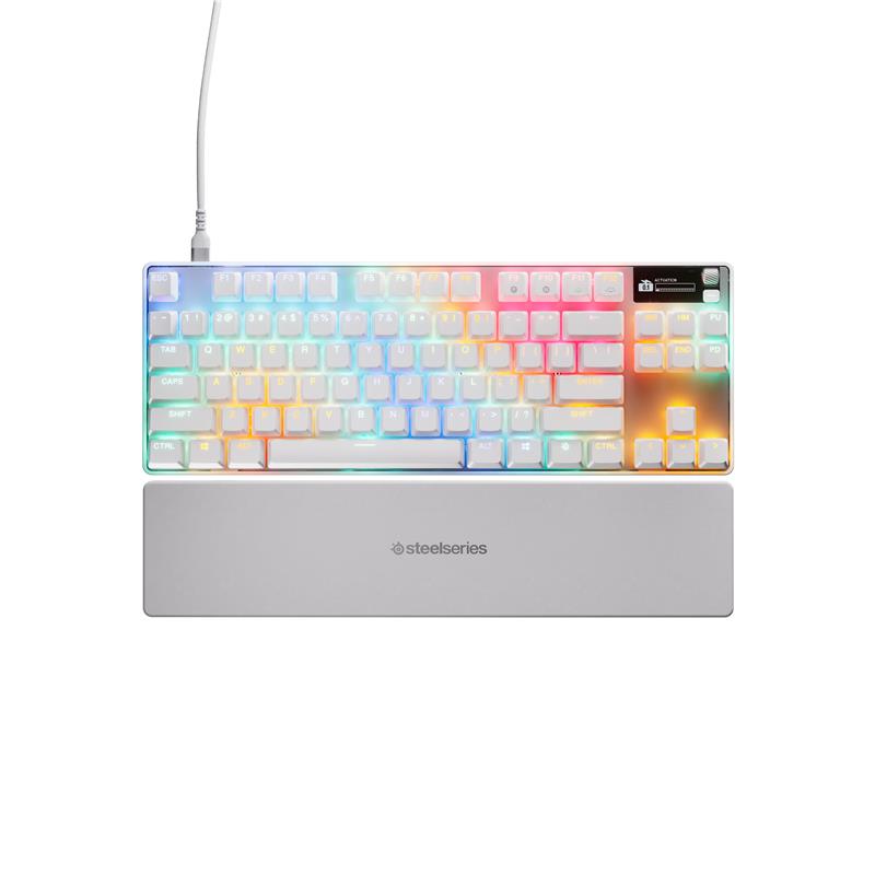 STEELSERIES Apex Pro TKL Gen 3 TKL (80%) Gaming Keyboard, White
