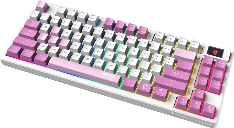 MSI FORGE GK600 TKL WIRELESS VIOLET Tenkeyless (TKL, 80%) Gaming