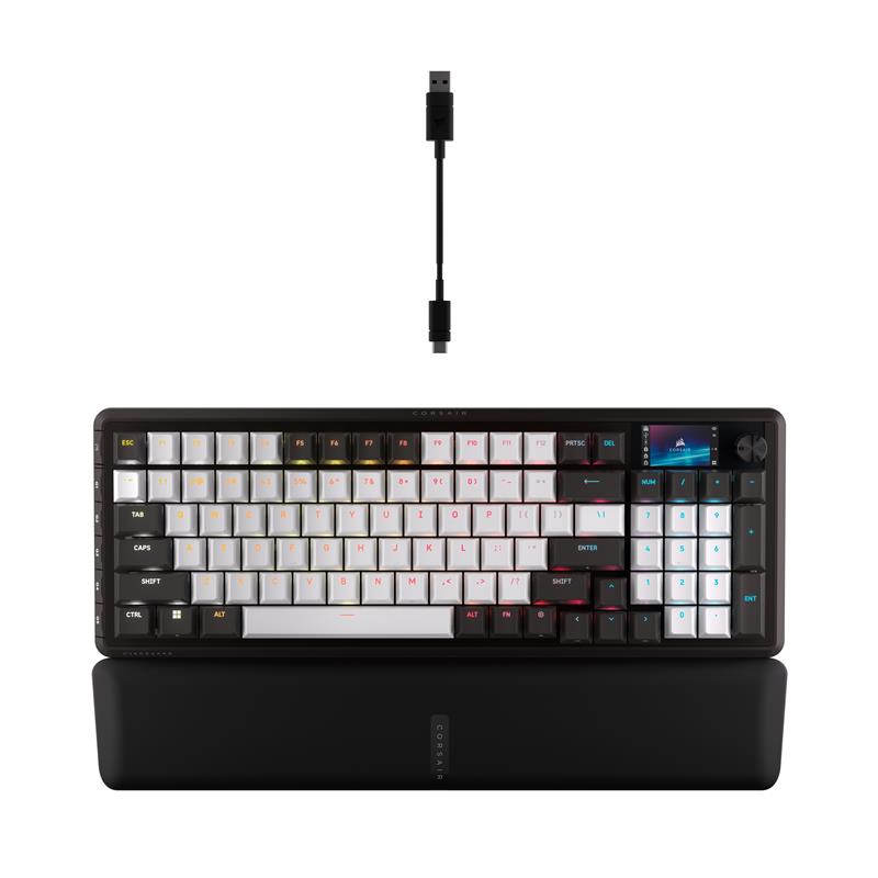 CORSAIR VANGUARD 96-MLX Quantum 96% Gaming Keyboard, Grey