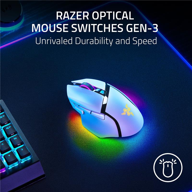 RAZER Basilisk V3 Pro 35K Wireless Gaming Mouse-White - Canada