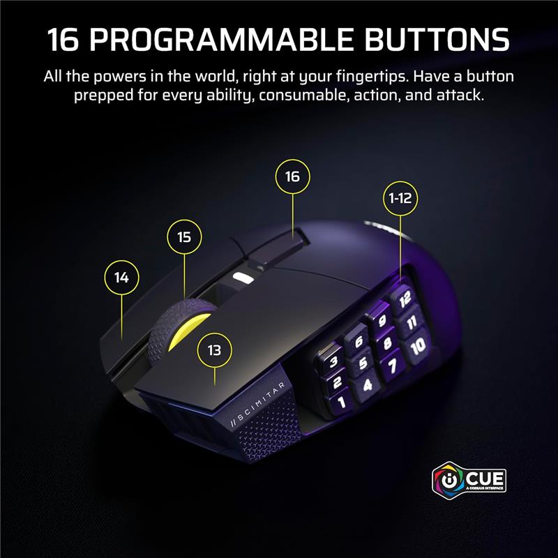 CORSAIR Scimitar Elite Wireless SE Gaming Mouse - Gun Metal