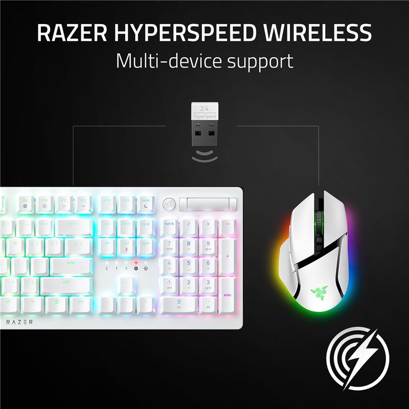RAZER Basilisk V3 Pro Gaming Mouse - White - Canada Computers
