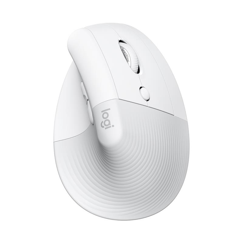LOGITECH Lift Vertical Ergonomic Wireless Mouse (Off-White)