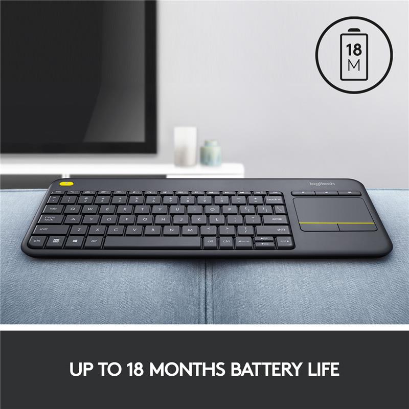 LOGITECH K400 Plus Wireless Touch Keyboard (French) - Canada