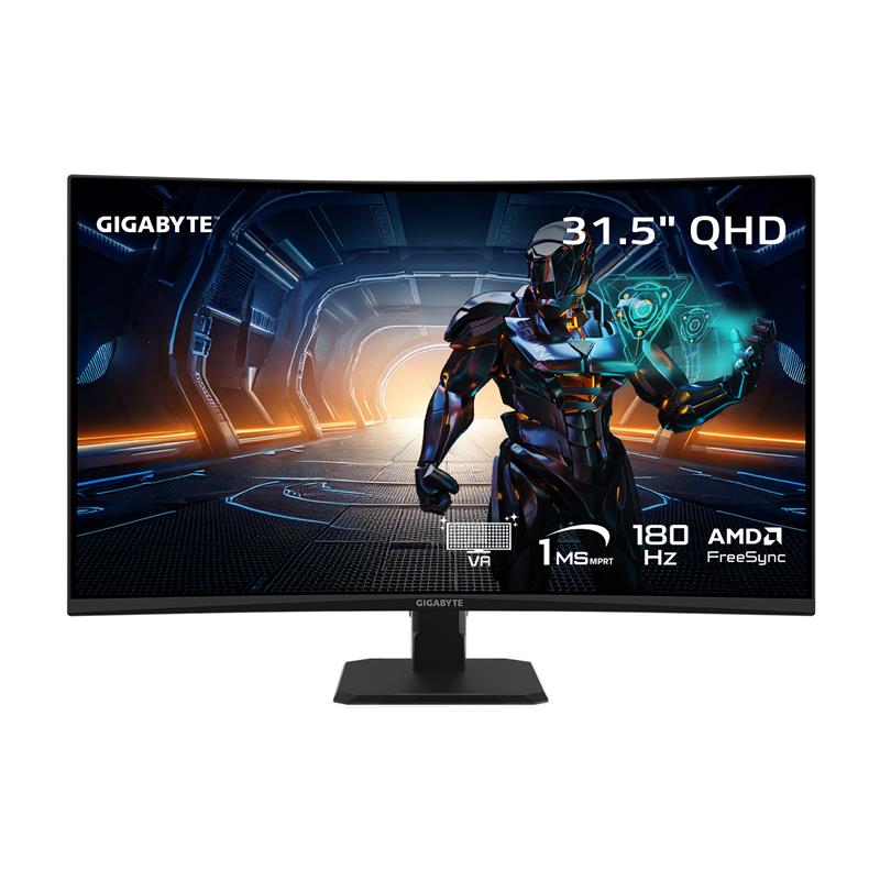 GIGABYTE GS32QCA 31.5" QHD Curved VA 180Hz 1ms (MPRT) Gaming Monitor