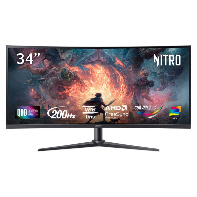 Acer Nitro Ultra-Wide Gaming XZ340CUR 34" 3440x1440P 200Hz 1ms