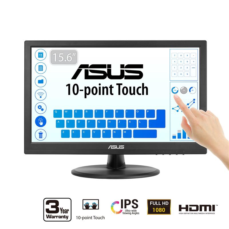 ASUS VT169HE 16" FHD 1920x1080 IPS 60Hz 5ms (GTG) Moniteur de bureau