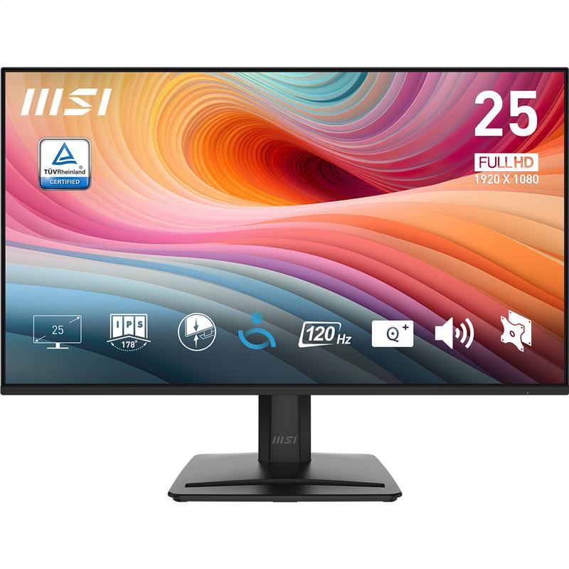 MSI PRO MP251 E2 24.5" FHD IPS 120Hz 1ms (MPRT) Moniteur de bureau