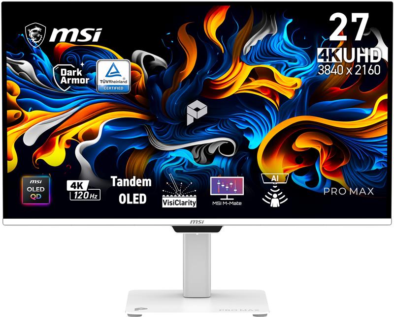 MSI PRO MAX 26.5 po 3840 x 2160 UHD QD-OLED 120Hz Moniteur