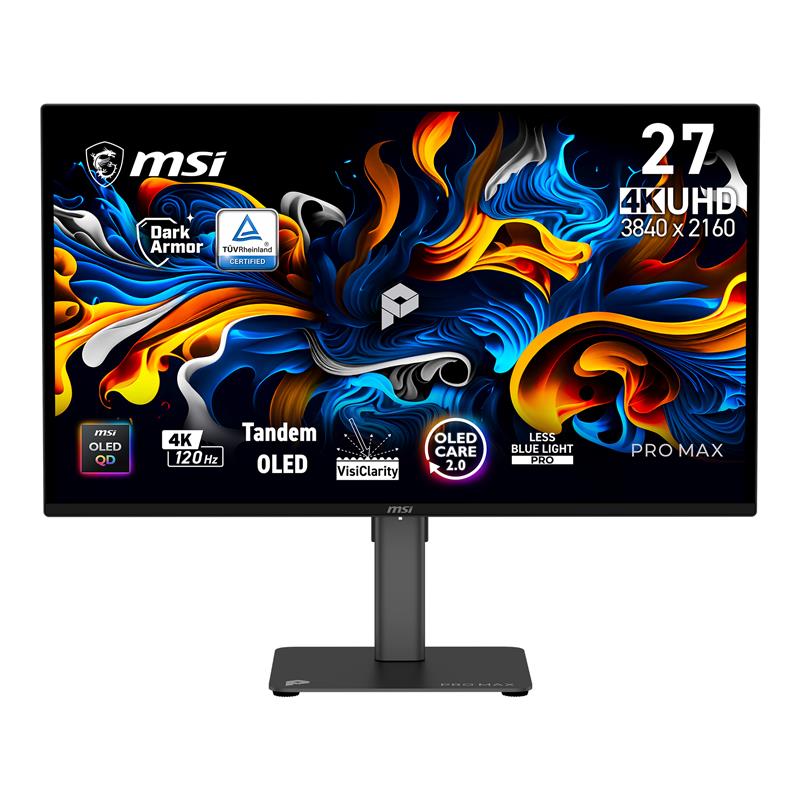 MSI PRO MAX 26.5 po 3840 x 2160 UHD QD-OLED 120Hz Moniteur