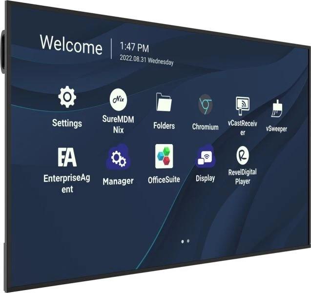 VIEWSONIC 75 4K UHD WIRELESS PRESENTATION DISPLAY 24/7 OPERATION