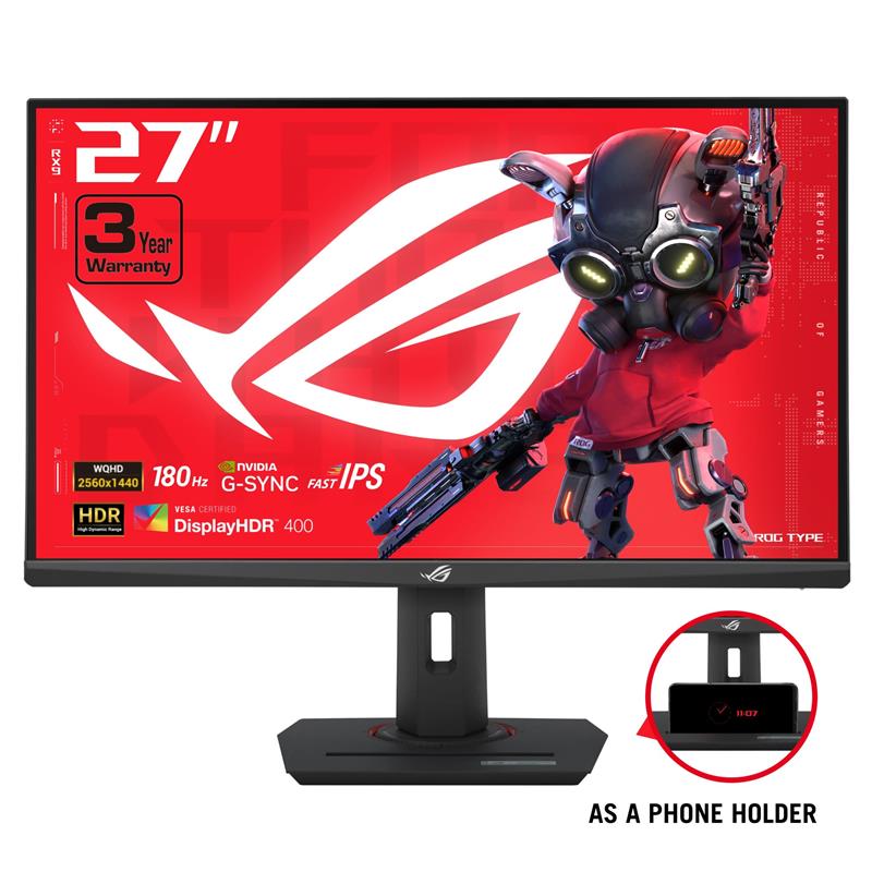 Moniteur de jeu ASUS ROG STRIX 27" WQHD IPS 180 Hz 1 ms (GTG)(Open Box)